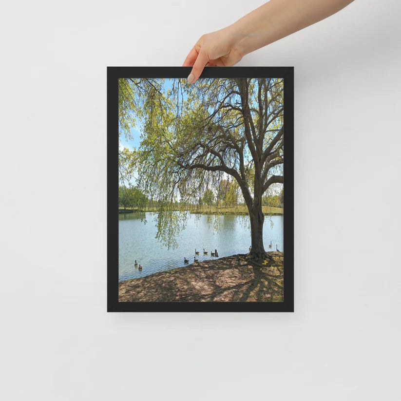 Tranquil Lakeside Serenity – Nature Wall Art Print